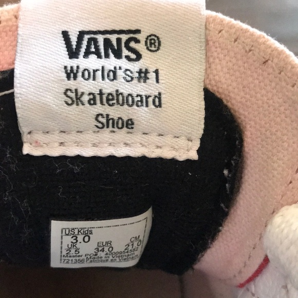 vans size chart mens